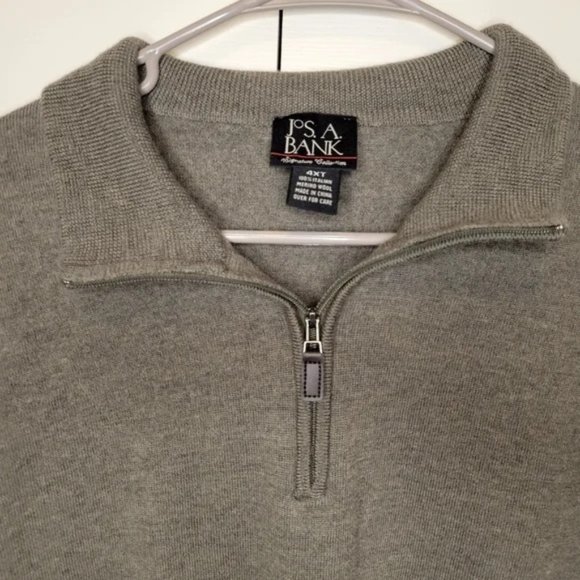 Olive Green 100% Italian Sheep Wool Sweater, Sz M - Picture 2 of 15